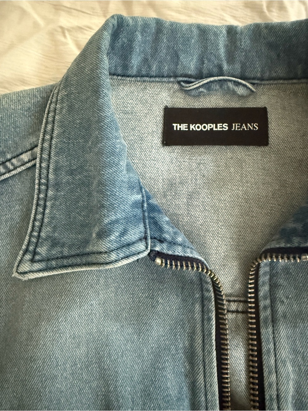The Kooples Light Blue Denim Jacket - Picture 3 of 10